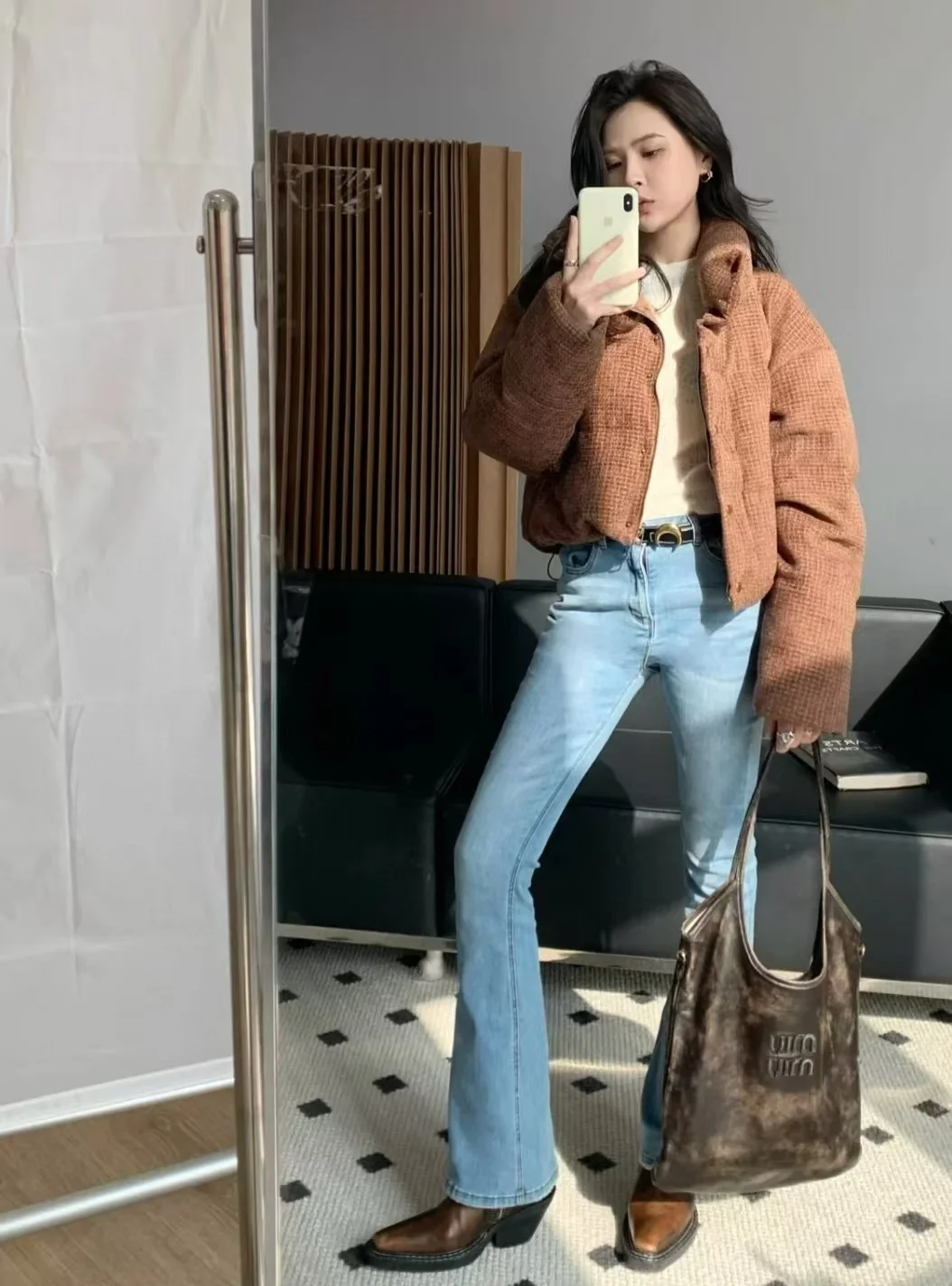 MIU MIU檫色hobo腋下包
